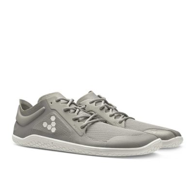 Vivobarefoot Men's Primus Lite III Running Shoes - Grey USA [KIA286307]